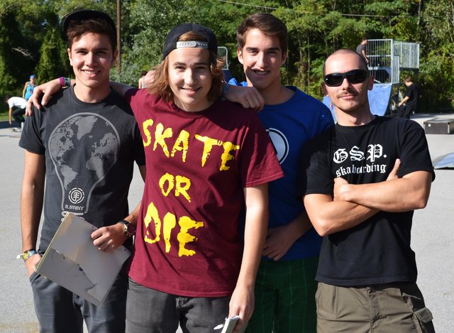 Das Organisationsteam (v.l.n.r.): Paul, Nick, Matthias und Peter.