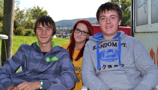 Alex, Viktoria und Christoph (re) ließen sich das GOS 3.0 nicht entgehen.