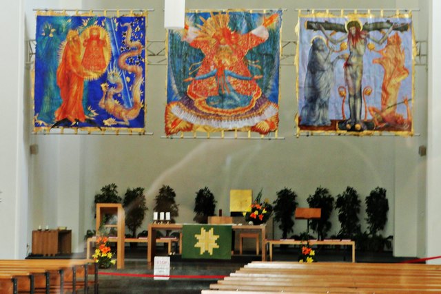 drei Gemälde von Ernst Fuchs