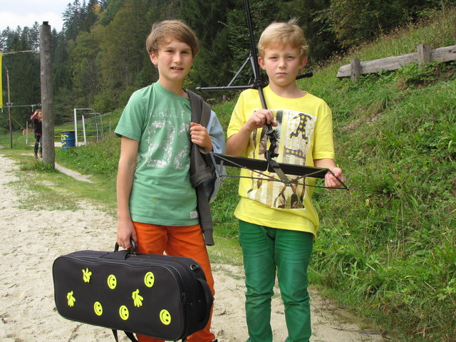 Auf dem Weg zur Probe: Florian (li) aus Salzburg und Paul aus Kuchl.