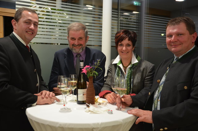 Die Gemeinderäte Ernst Halbmayr, Franz Bader, Anneliese Mayer und Josef Unterberger (v.l.)