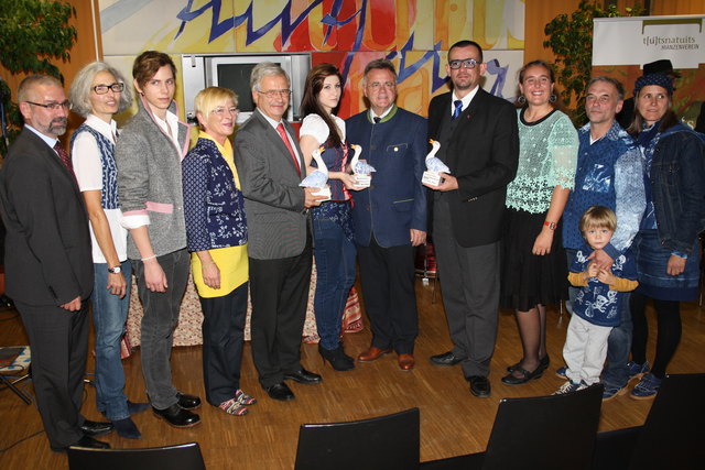 Burgenländischer Volkskulturpreis 2014: Hianzenverein, UMIZ und Blaudruck-Team