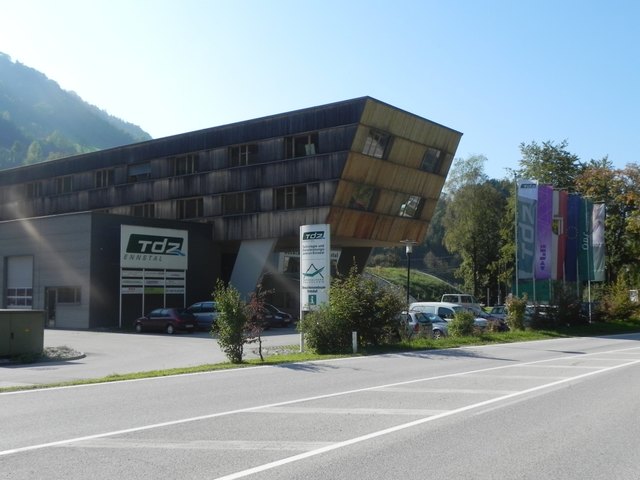 Das TDZ Ennstal an der B115 in Reichraming.