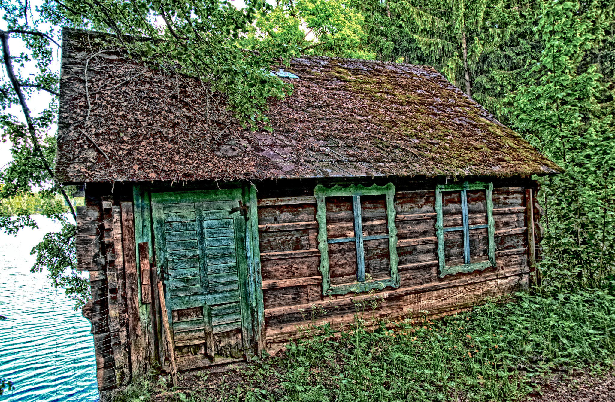 Alte Fischerhütte am Teich Favoriten