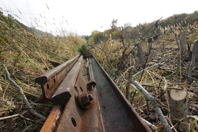 Herausgerissen: Die Schienen wurden bereits auf 200 Metern Länge entfernt.