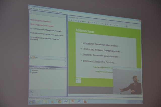 Interaktiv konnte mit Studierenden in Pinkafeld kommuniziert werden.