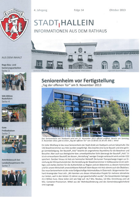 Andere Politiker wollen auch in den Gemeindenachrichten abgebildet sein. | Foto: Quelle: Stadtgemeinde Hallein