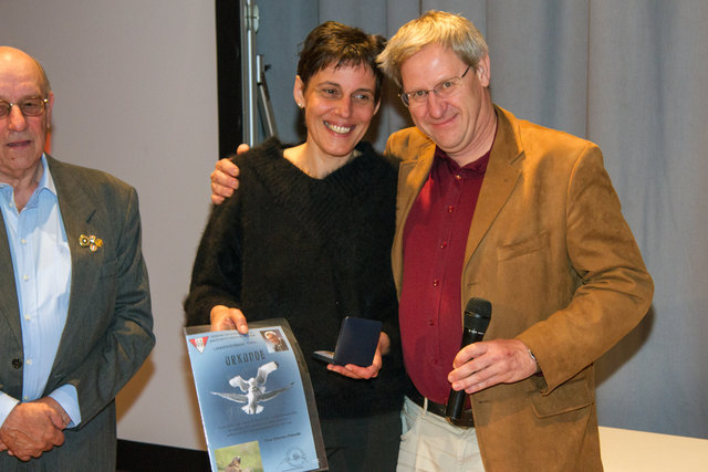 Mag. Ing. Martina Matuella mit Dr. Christian Newesely. | Foto: Dr. Wilfried Siegele