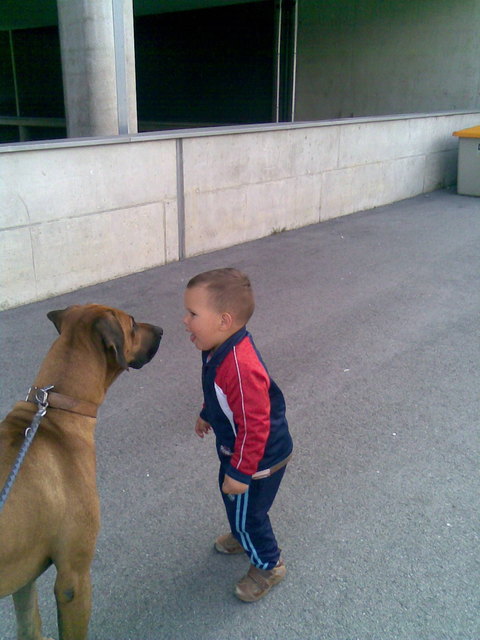 Bähh ich hab die größere Zunge.