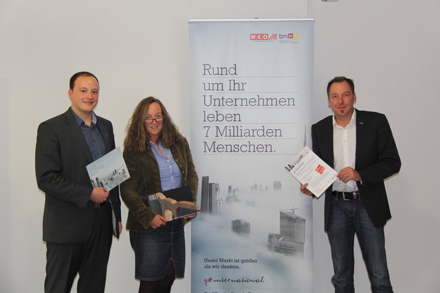 Mathias Tschiderer, Silke Winkler und Wolfgang Winkler sind überzeugt: Der Weg ins Ausland lohnt sich.