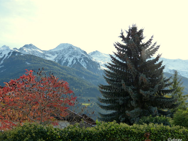 Blick auf die Berge