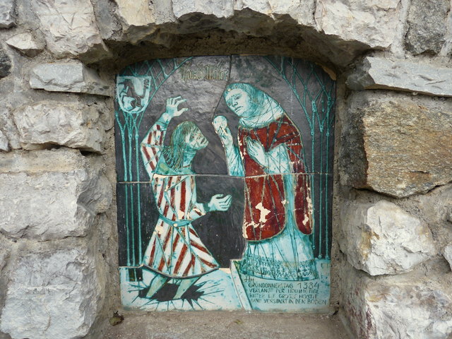 Am Gründonnerstag 1384 verlangt der hochmütige Ritter die große Hostie und versinkt in den Boden