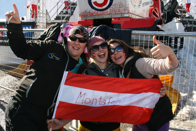 Fans aus dem Montafon in Sölden