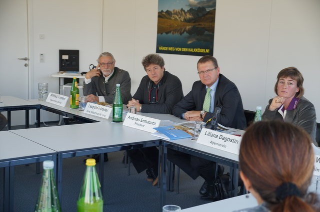 Wilfried Connert, Leopold Füreder, Andreas Ermacora und Liliana Dagostin (v.l.n.r.)