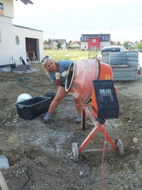 Voll am werken