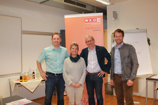 Heiko Luchetta, Eva Köhle, Mag. Albert Eder, Markus Hangl (von links). | Foto: WK Landeck