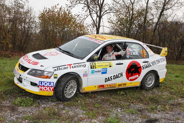 Michael Kogler geht mit seinem Mitsubishi Lancer Evo IX an den Start. | Foto: Erich Auer