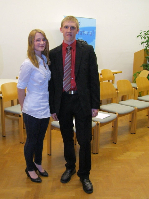 Nadja Weber (Gastronomiefachfrau) und Michael Pehn (Koch), beide ehemalige Lehrlinge beim Lebens.Resort in Ottenschlag.