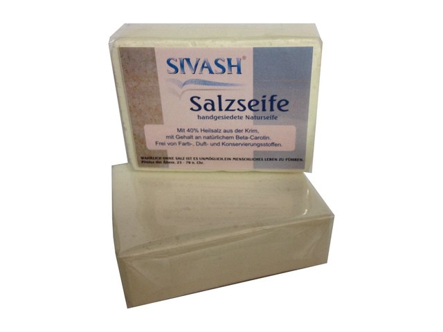 Sivash Salzseife - handgemachte Salzseife aus natürlichen Zutatn. 40% Heilsalz von der Krim