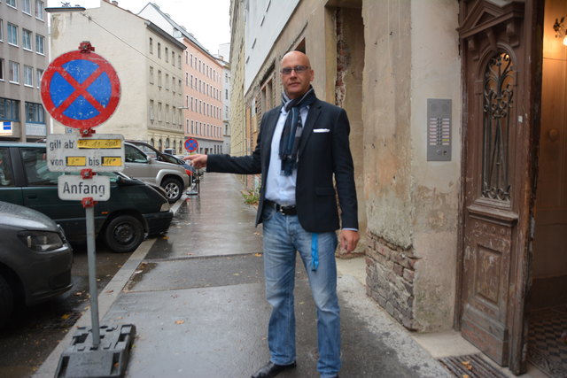 Anwohner Peter Martin Wolf: Große Schiffgasse im Umkreis von 100 Meter, gibt es 7 Baustellen