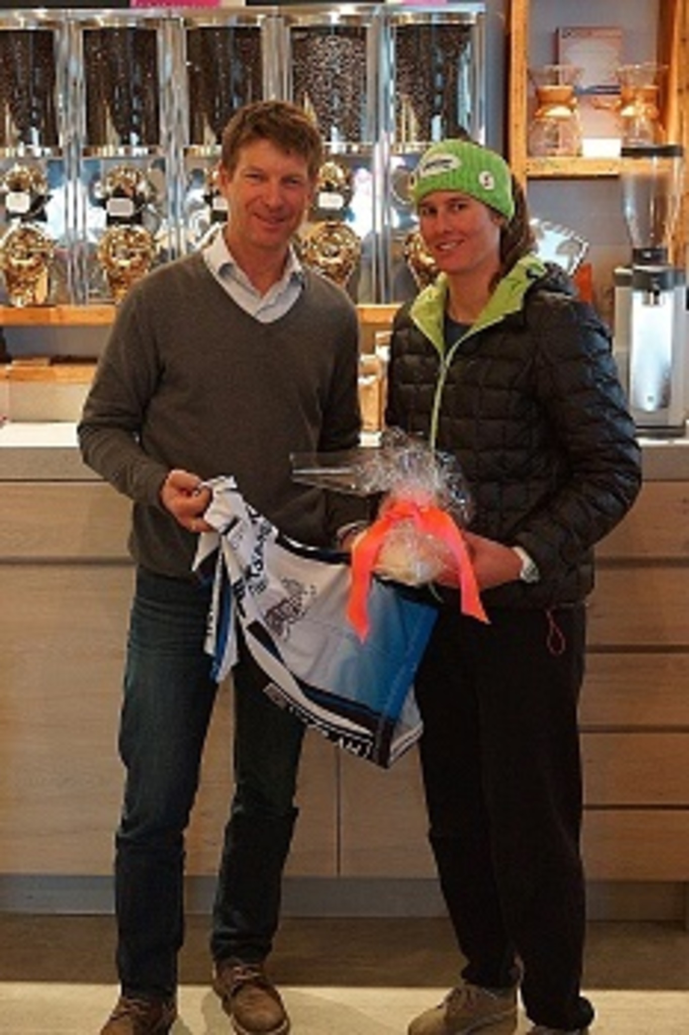 Kräftetanken für Ricarda Haaser im Cafe Burgstall - Kitzbühel