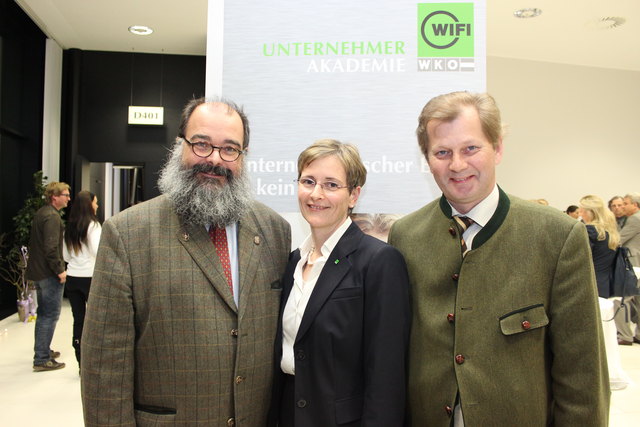 Georg Spiegelfeld, Sabine Wolfsteiner, Harald Wolfslehner (v. l.).