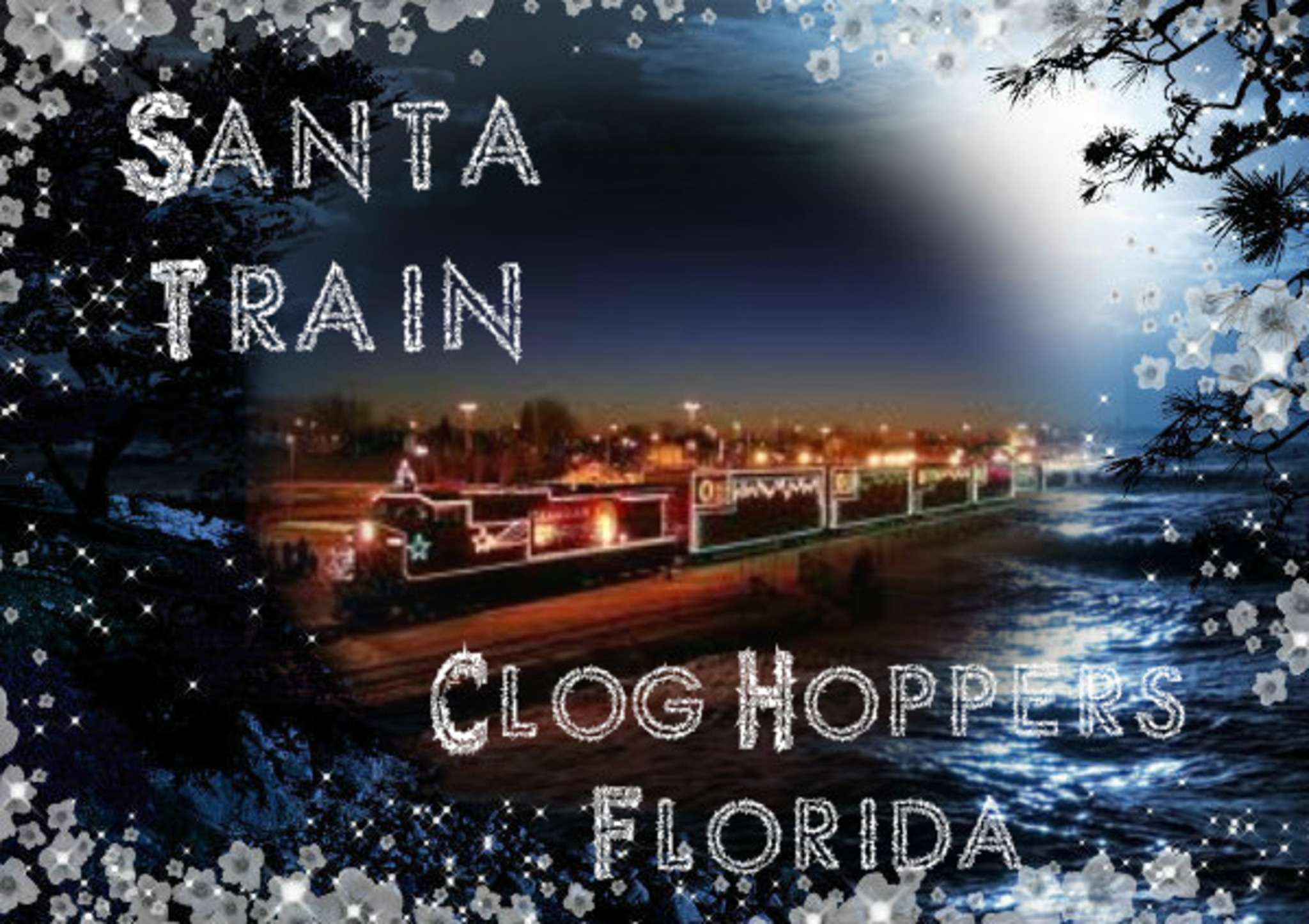 Der Weihnachtszug 'Santa Train' ist im Anrollen und die 'Clog Hoppers ...