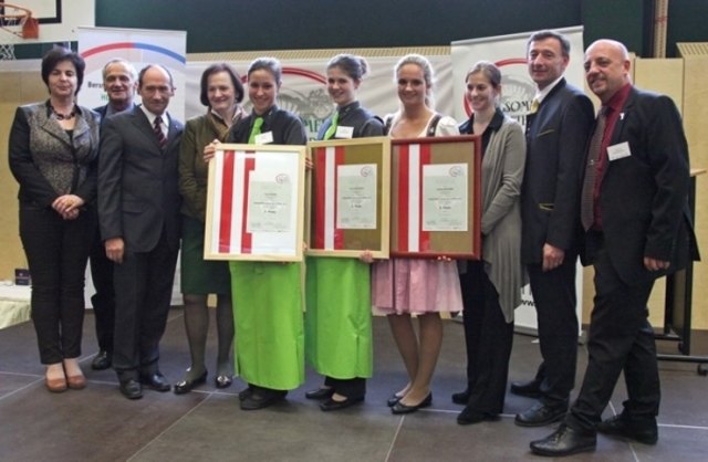 Die erfolgreichen Jungsommelieres aus Niederösterreich und Tirol