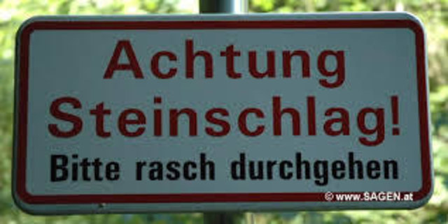 Achtung Steinschlag!!  *hihihihi*