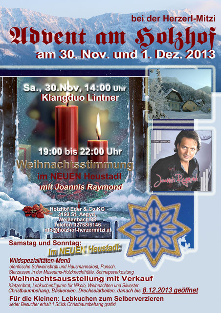 NEU: Heustadl bei der Herzerl-Mitzi - "Besinnliches Weihnachten am Holzhof"