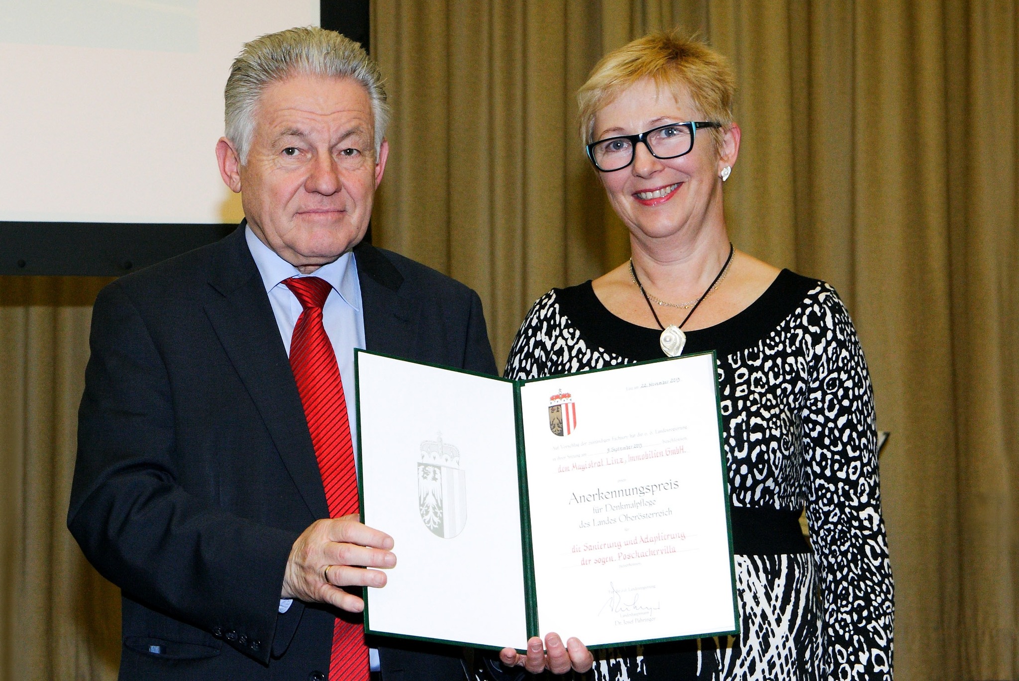 Denkmalpreise des Landes verliehen Linz