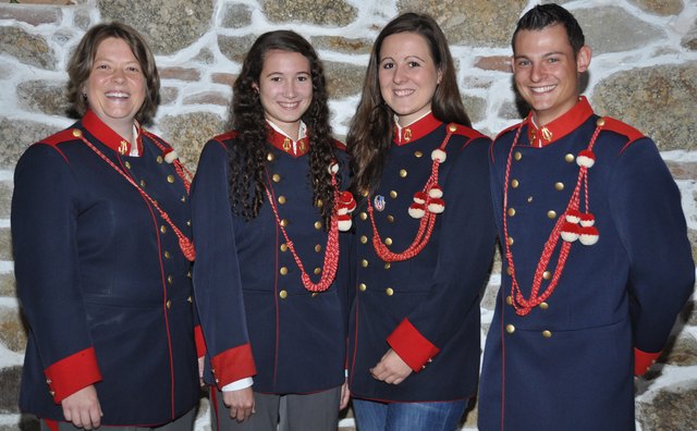 „Die vier Goldenen 2013“: v.l.: Michaela Kastner, Angelika Leutgeweger, Michaela Raab und Simon Huber | Foto: Privat