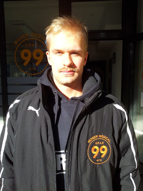 Juhani Matikainen, Sohn von Head Coach Petri Matikainen, wird künftig als Nachwuchstrainer bei den Graz99ers tätig sein. | Foto: Graz 99ers Juniors