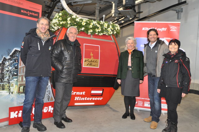 TVB-GF Gerhard Walter, Ernst Hinterseer, TVB-Obfrau Signe Reisch, TVB-Vize Manfred Hofer, Angelika Wilk (Bergbahn AG).