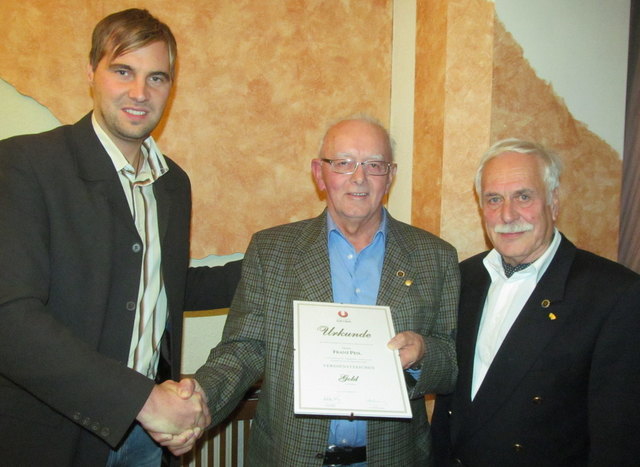 v.l.: Union-Bez.Obmann Schiemer, Franz Pesl, Josef Mayrhauser.