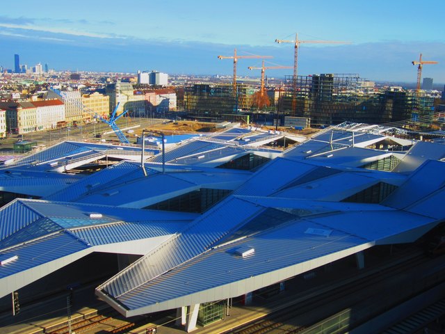 der neue Wiener Hauptbahnhof.