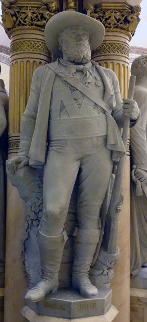 Andreas Hofer - eigentlich kein "klassischer" Feldherr - fand allerdings dank seiner bauern-schlauen Strategie auch Aufnahme in diese "Hall Of Fame" österreichischer Militärgeschichte ...