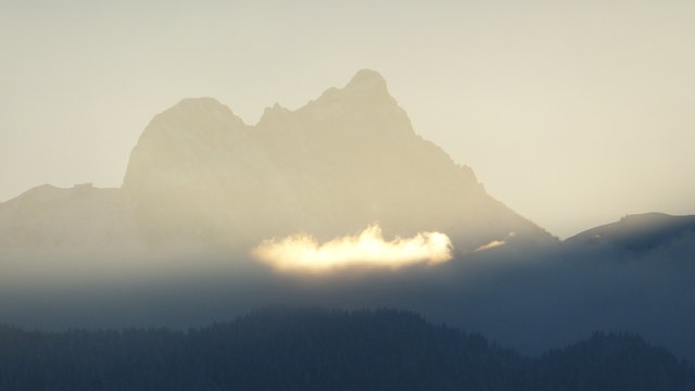 Aggenstein bei Sonnenuntergang