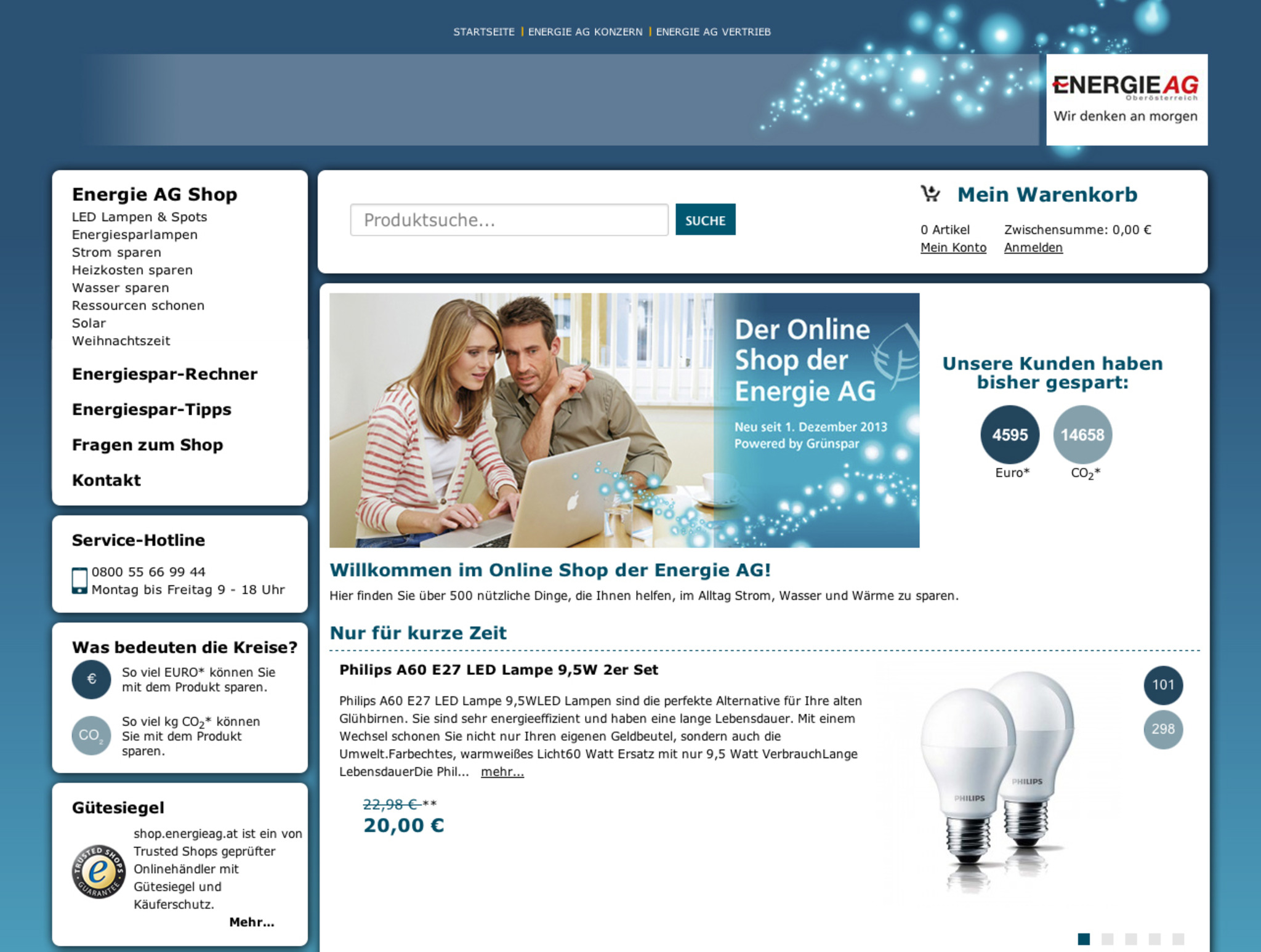 Energie AG startete Online-Shop - Linz