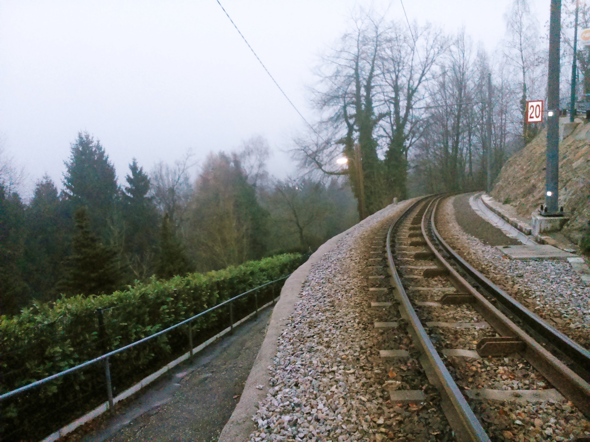 Bahnkörper der Pöstlingbergbahn - Linz