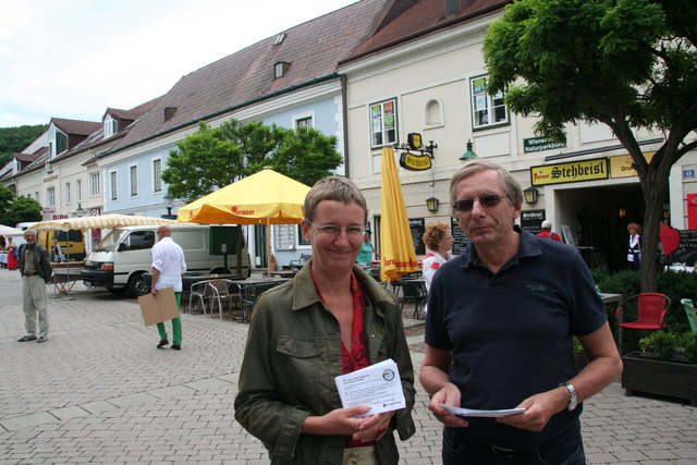 Christiane Maringer und Gerhard Bürgmann sammelten bereits vor einem Jahr Unterschriften für einen Taktfahrplan