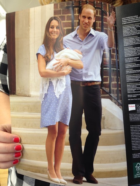 Kate Middleton und Prinz William mit Baby George