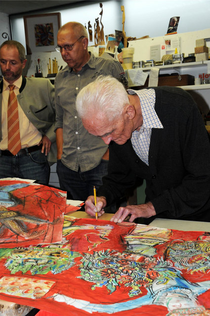 2009 bei Auswählen des Fasnachtsplakates für 2010 | Foto: Dietrich