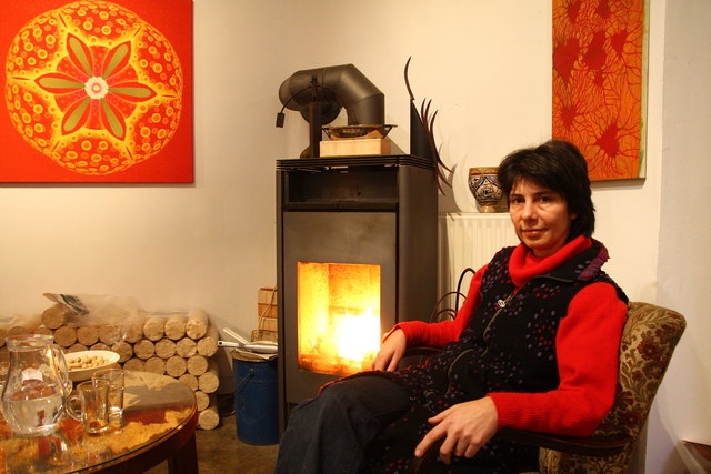 Der Kamin als Kommunikationszentrum. Mit der Galeire Nuu setzt Denise Narick eine wichtige kulturelle Note im Alsergrund.