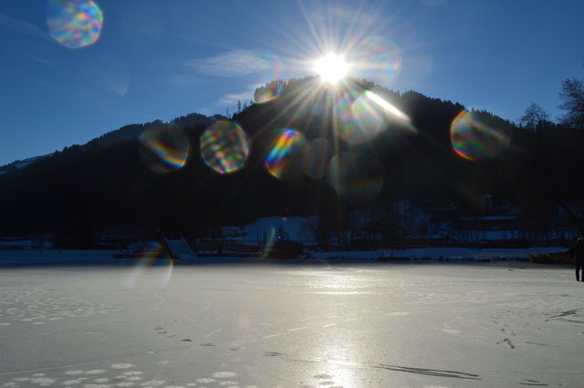 Schwarzsee in Kitzbühel am NEUJAHRSTAG 2014.
