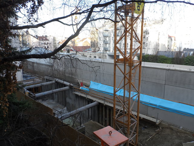 Baustelle in der Stolberggasse.