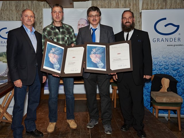 Klaus Lackner, Gernot Walch, Georg Huber, Johann Grander jr. (v. li.)