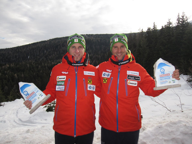 Thomas und Christoph Knauder eröffneten die Europacup-Saison mit einem Sieg