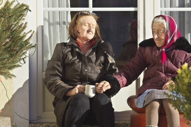 6. Jänner - Kaffeejause auf der Terrasse