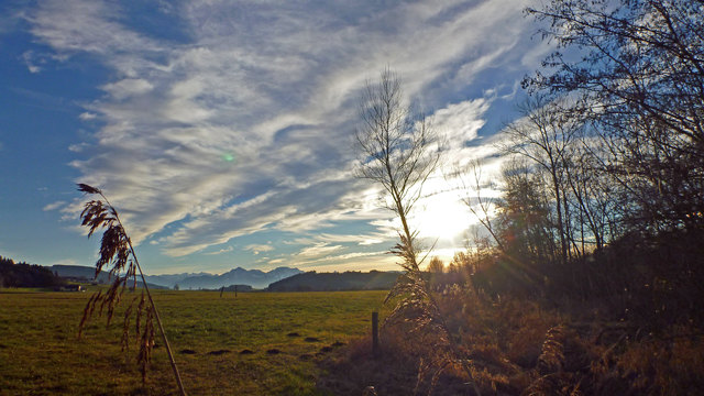 Blick vom Oichtental zum Alpennordrand